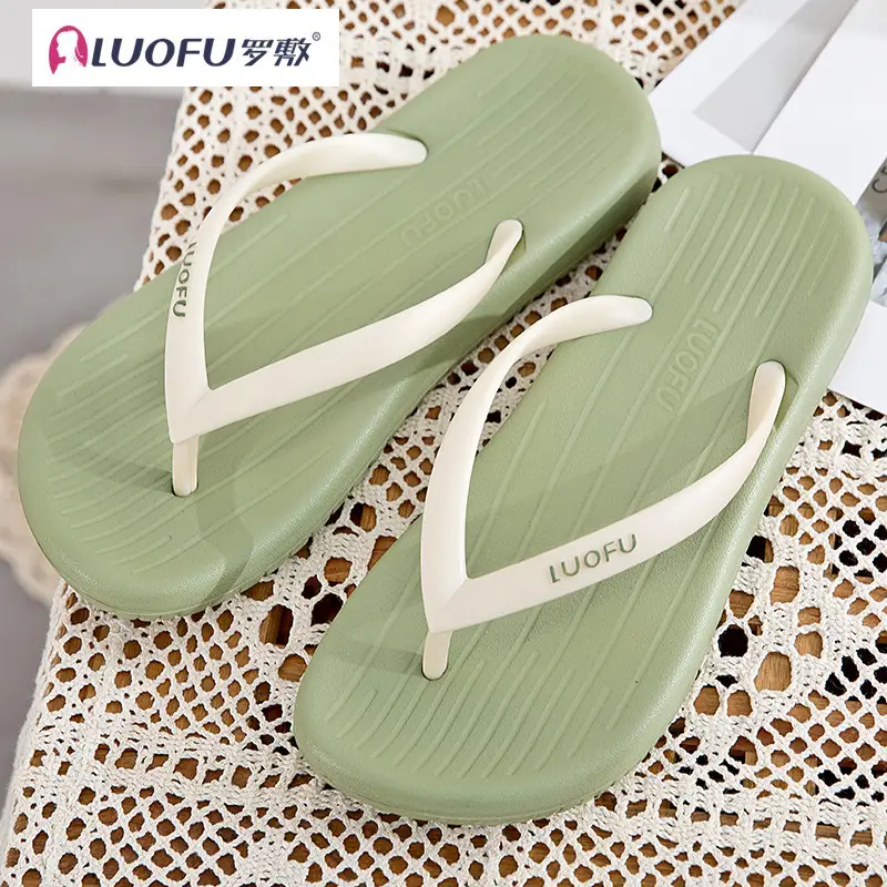 Luo Fu Women's Black Flip Flops Summer Sandals — feature 23
