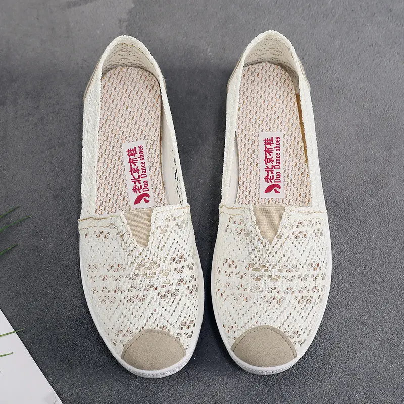 2025 Summer Mesh Slip-on Shoes White - Image 6