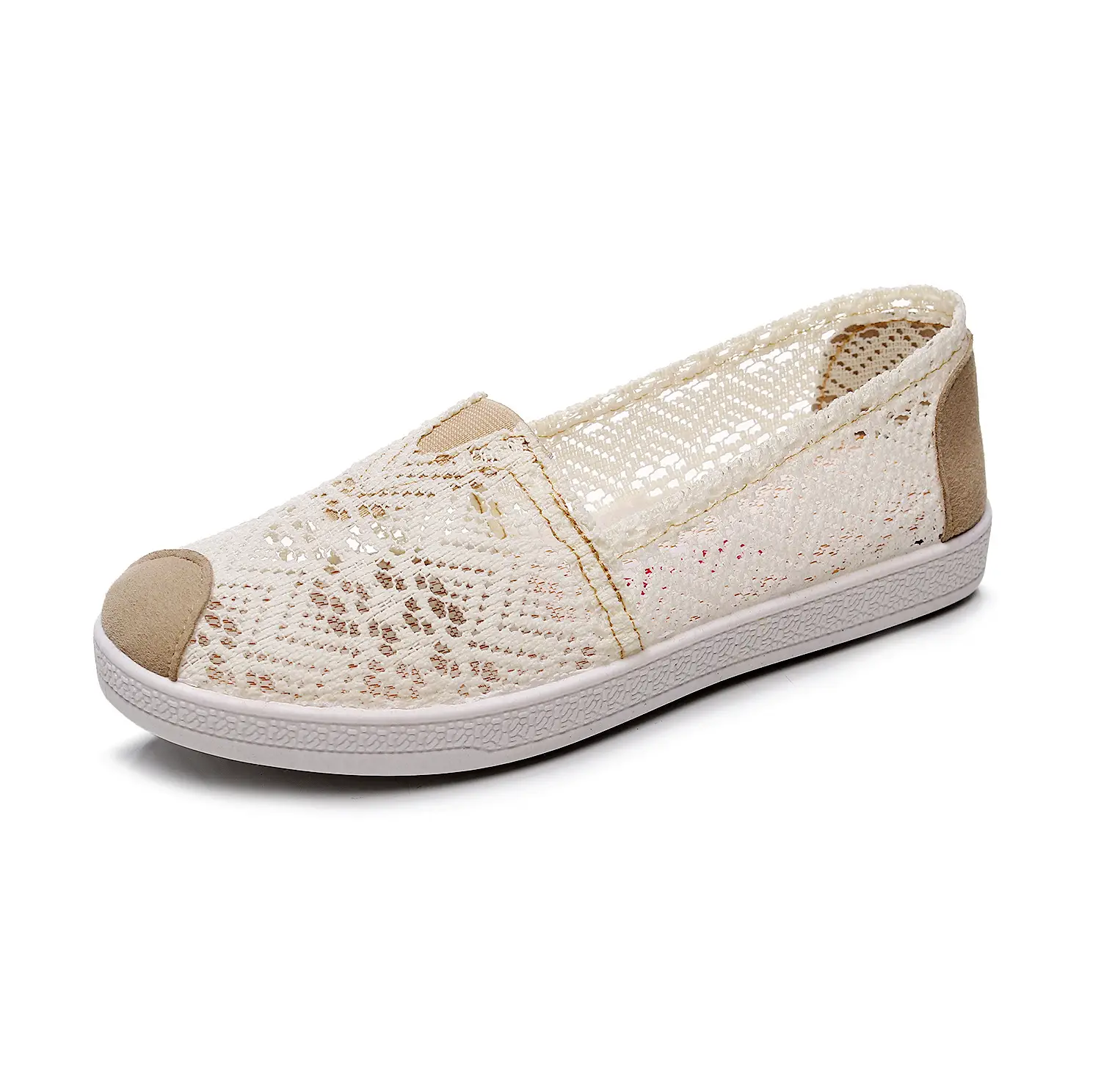 2025 Summer Mesh Slip-on Shoes White - Image 7