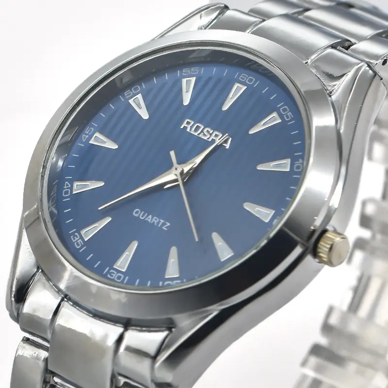 Men's Steel Band Classic Watch with Blue Dial — feature 13