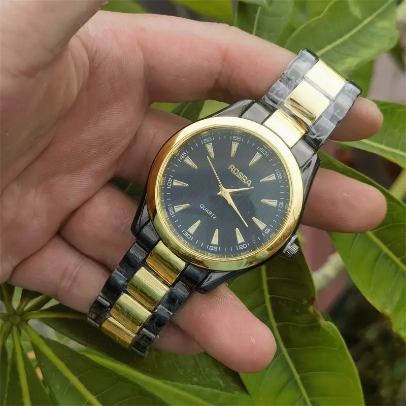 Men's Steel Band Classic Watch with Blue Dial
