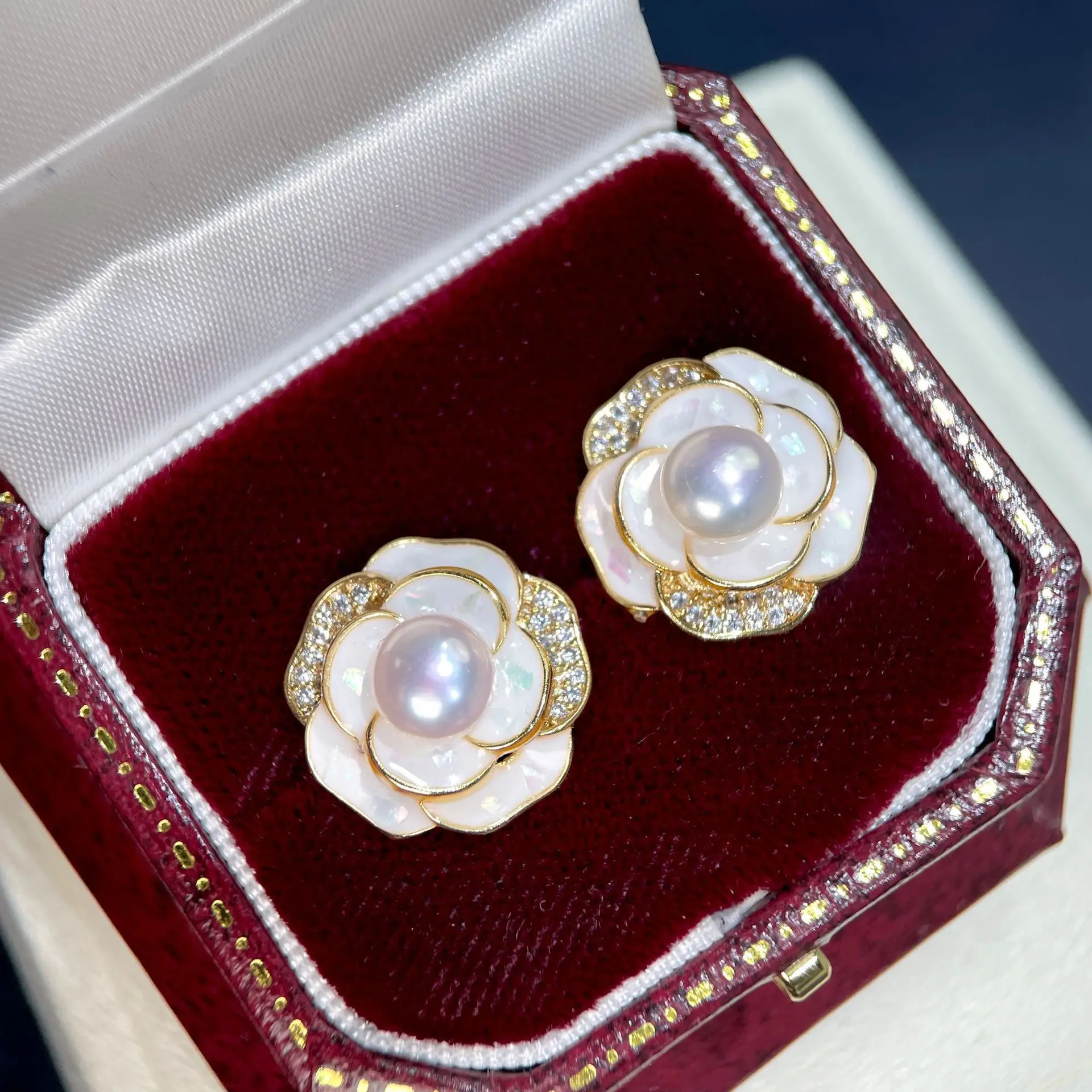 925 Sterling Pearl Earrings Women Elegant Light Luxury — feature 5