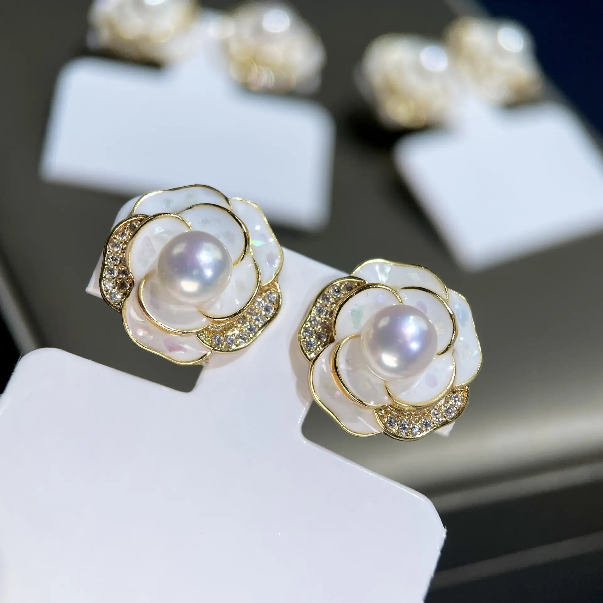 925 Sterling Pearl Earrings Women Elegant Light Luxury — feature 6