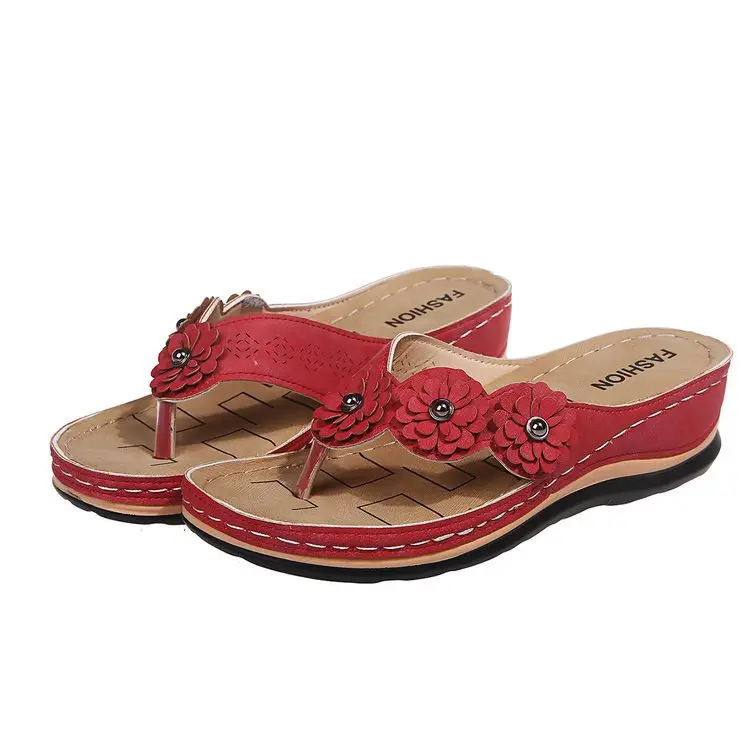 Women's 3-Flower Sandals with Thick Sole — feature 18