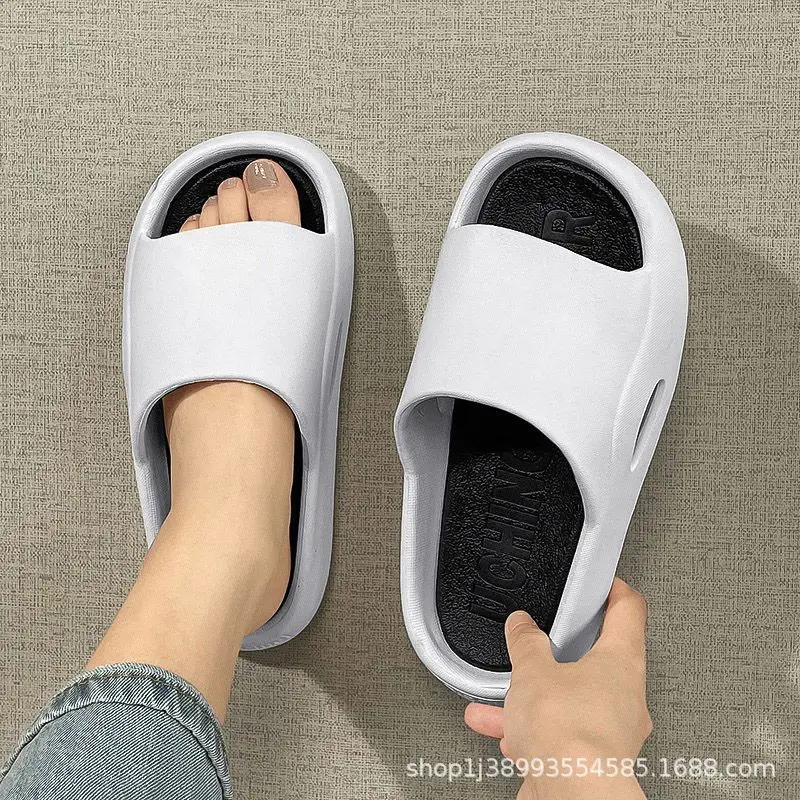 Home slippers men's household feeling of stepping on excrement summer home slippers bathroom bathing outside wearing sandals women's summer wholesale - Image 14