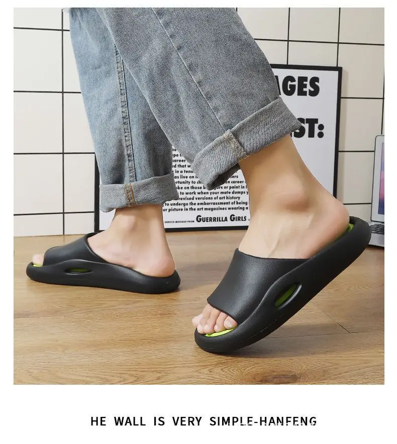 Home slippers men's household feeling of stepping on excrement summer home slippers bathroom bathing outside wearing sandals women's summer wholesale — feature 20