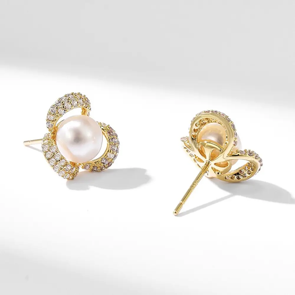 New S925 Pearl Earrings European Style — feature 10