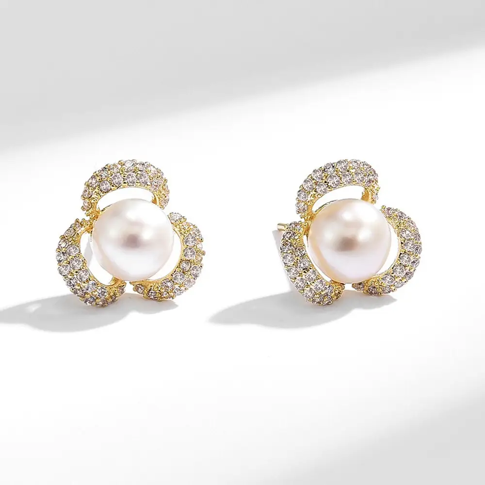 New S925 Pearl Earrings European Style — feature 11
