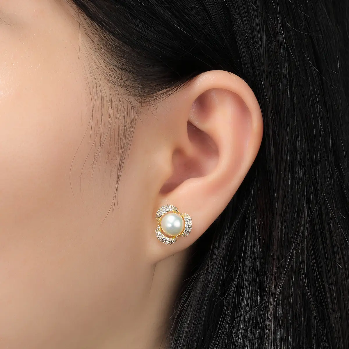 New S925 Pearl Earrings European Style — feature 4