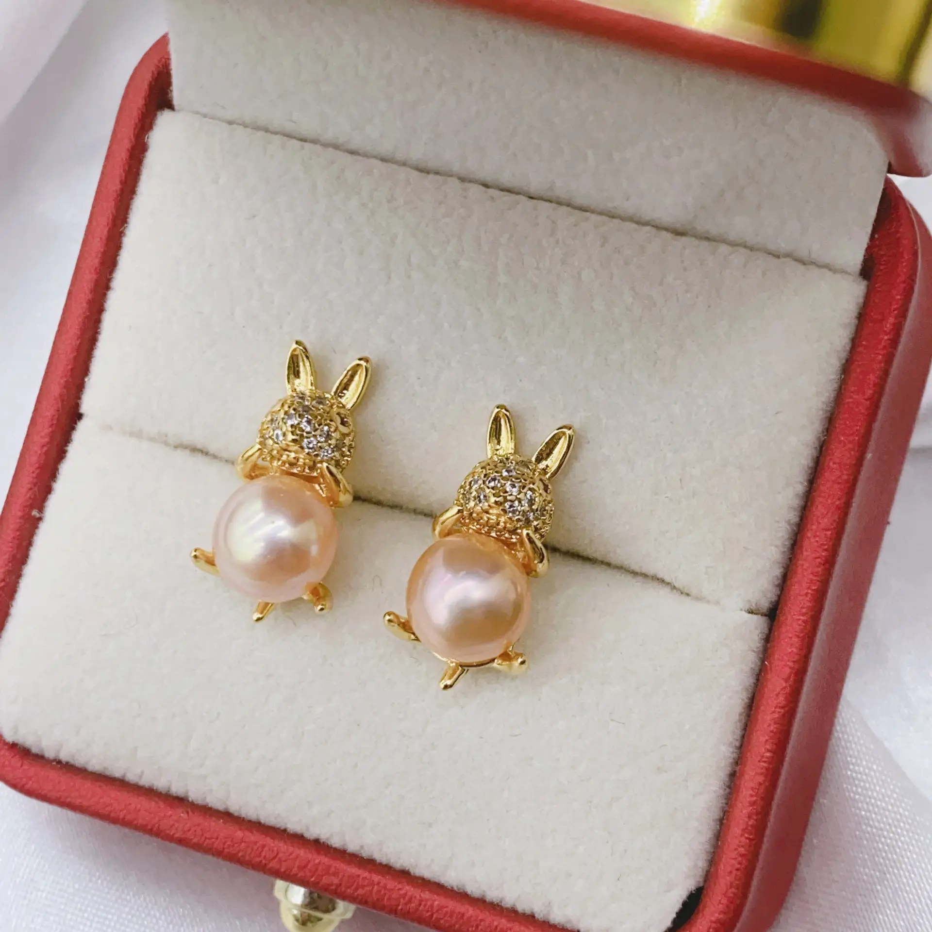 S925 Gold Plated Pearl Bow Earrings for Women — feature 18