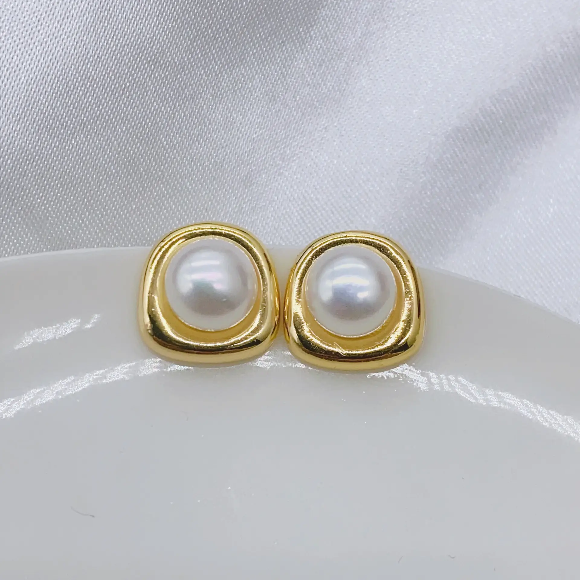 S925 Gold Plated Pearl Bow Earrings for Women — feature 31