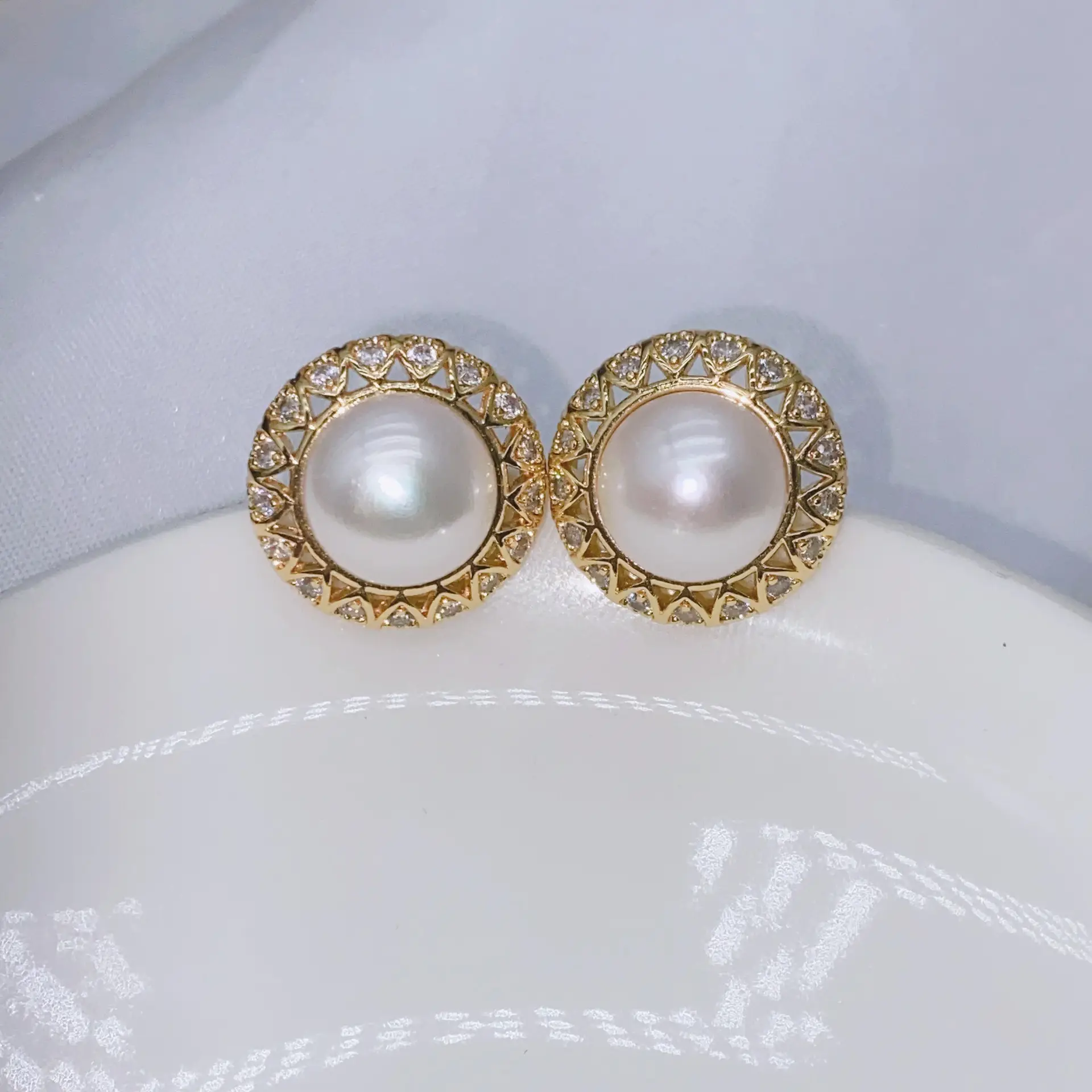 S925 Gold Plated Pearl Bow Earrings for Women — feature 40