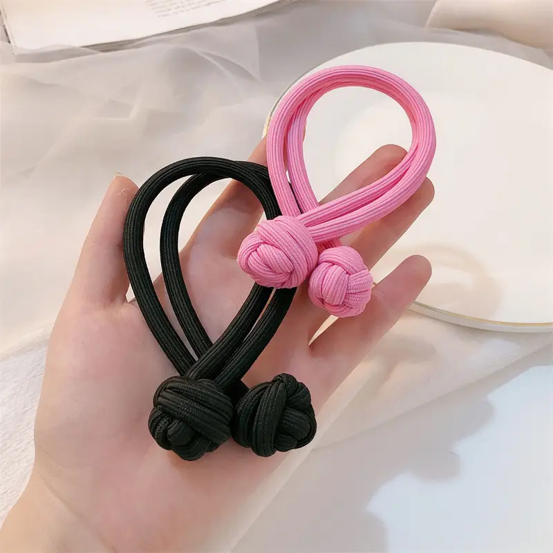 Pink Rubber Hair Ponytail for Women Thick Durable High Ponytail — feature 9