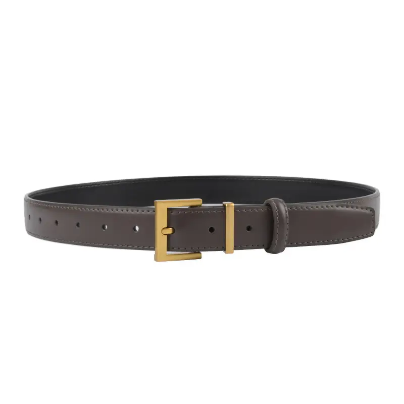 Black Leather Belt for Women 2.8cm Wide - Image 26