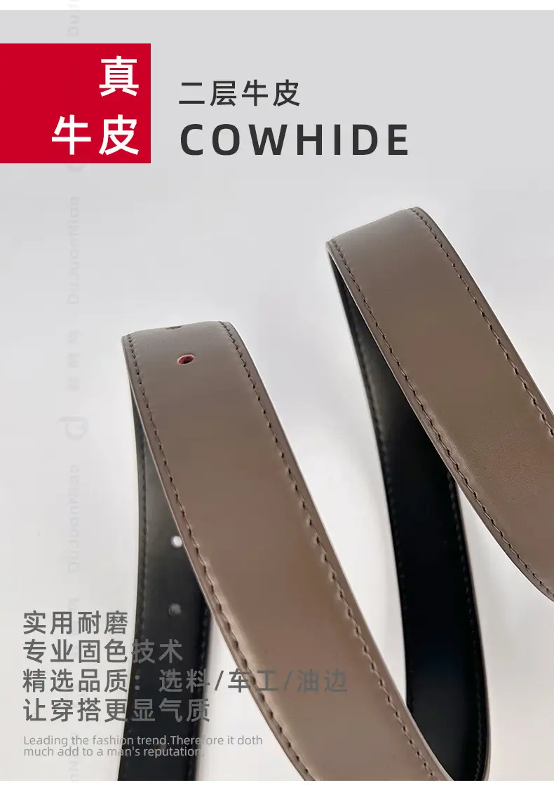 Black Leather Belt for Women 2.8cm Wide β feature 6