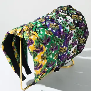 Carnival Heavy Diamond Sponge Wide Bristle Headbands — feature 9