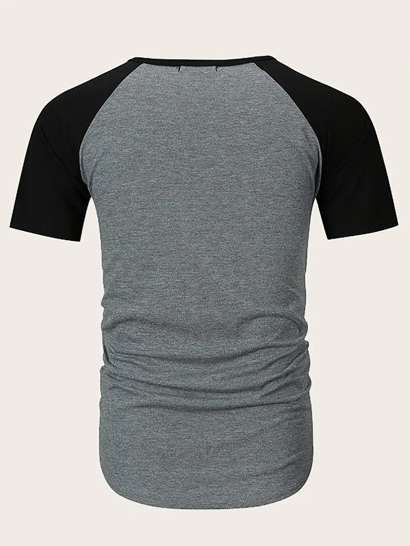 Men Slim Fit Red Black Short Sleeve T-Shirt — feature 11