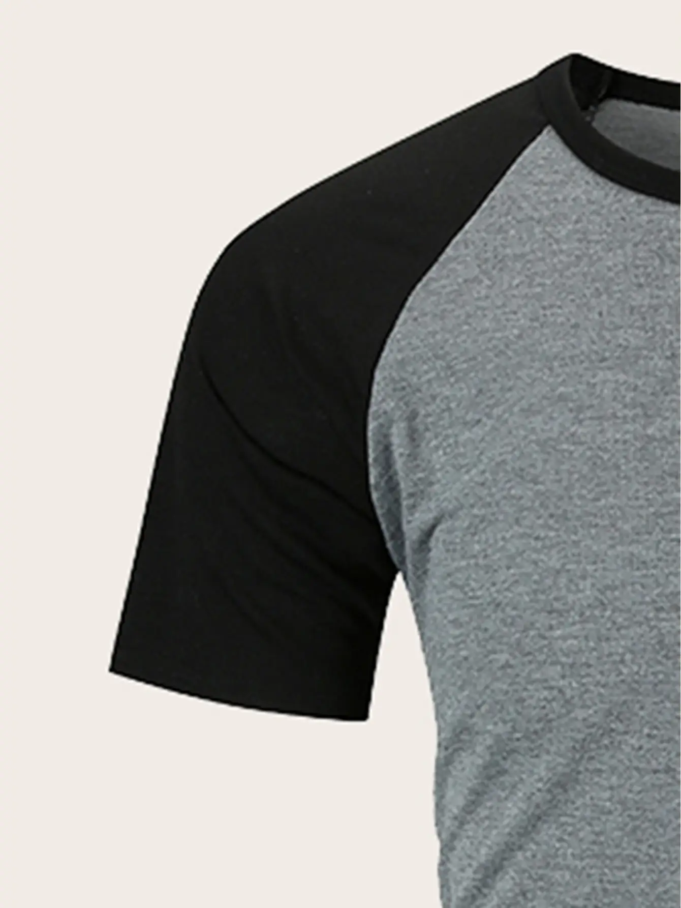 Men Slim Fit Red Black Short Sleeve T-Shirt — feature 12