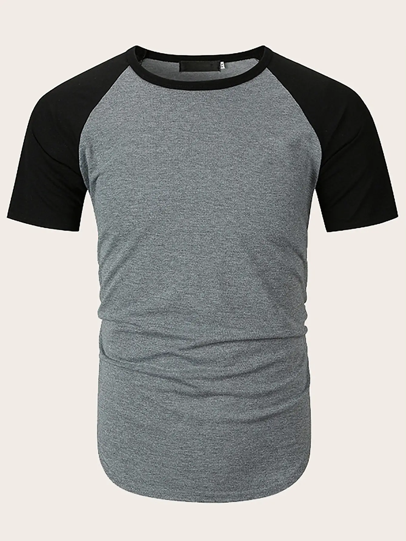 Men Slim Fit Red Black Short Sleeve T-Shirt — feature 9