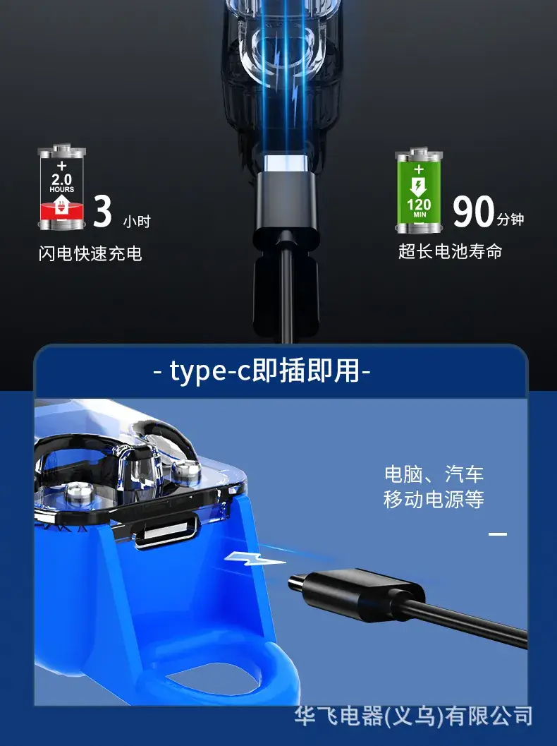 Transparent Electric Hair Clipper with 12mm Blades — feature 10