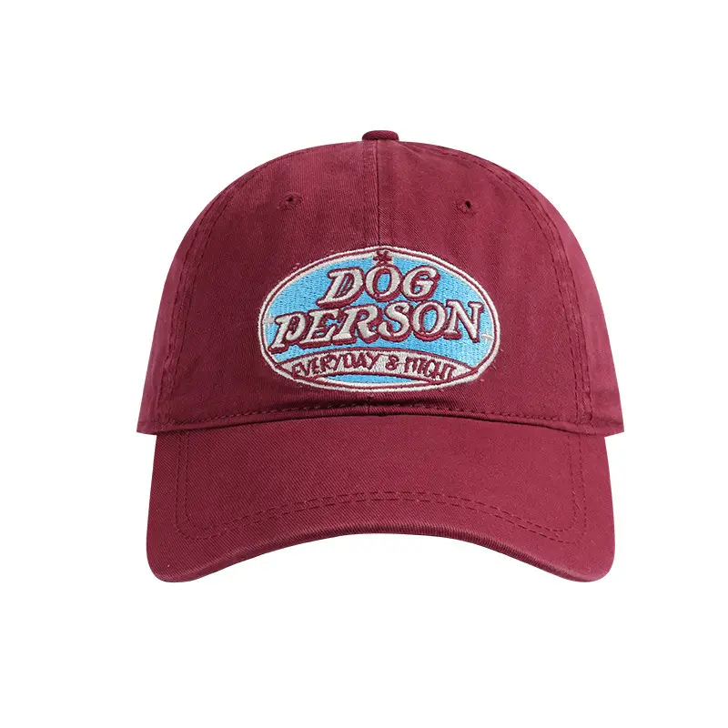 Women's Black Embroidered Baseball Cap with "Dog Person" Logo - Image 11