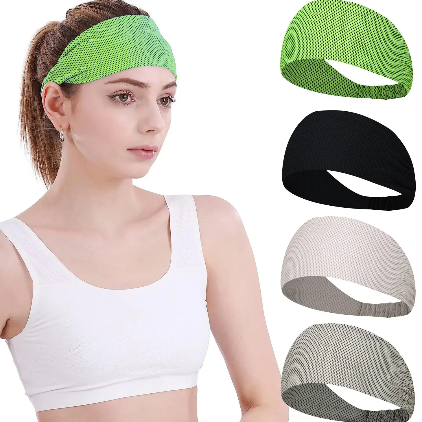 Blue Sweat-Active Headband for Gym & Yoga - Image 26