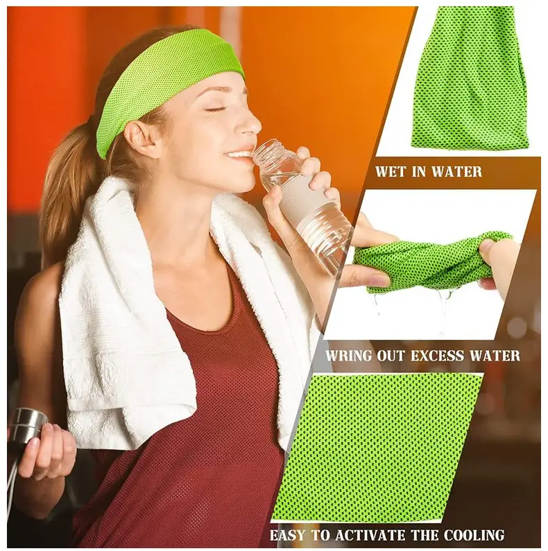 Blue Sweat-Active Headband for Gym & Yoga — feature 10