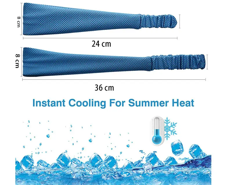 Blue Sweat-Active Headband for Gym & Yoga — feature 4