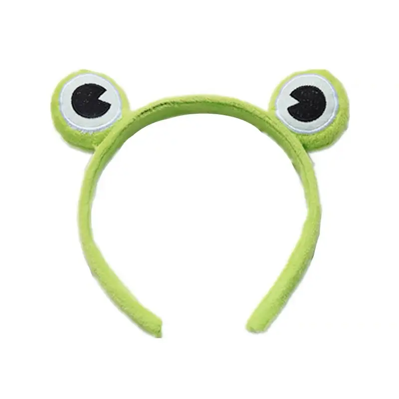 Cute Plush Bear Headband with Cartoon Design Pink