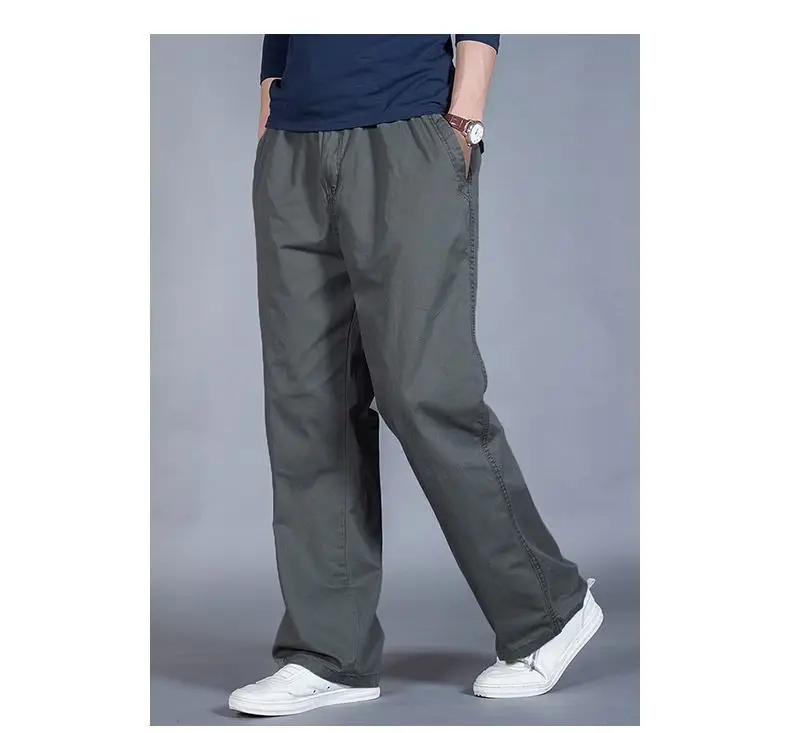 Summer Thin Work Pants for Men, 95% Cotton, Loose Casual Pants, Cross-Border Men's Pants, Outdoor Sports Straight-Leg Large Size Long Pants — feature 19