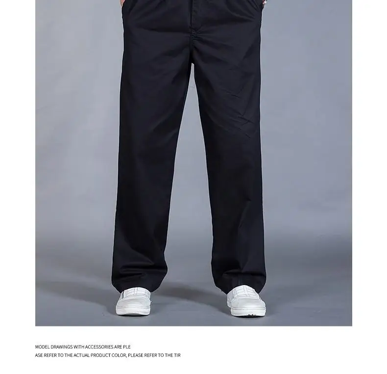 Summer Thin Work Pants for Men, 95% Cotton, Loose Casual Pants, Cross-Border Men's Pants, Outdoor Sports Straight-Leg Large Size Long Pants — feature 21