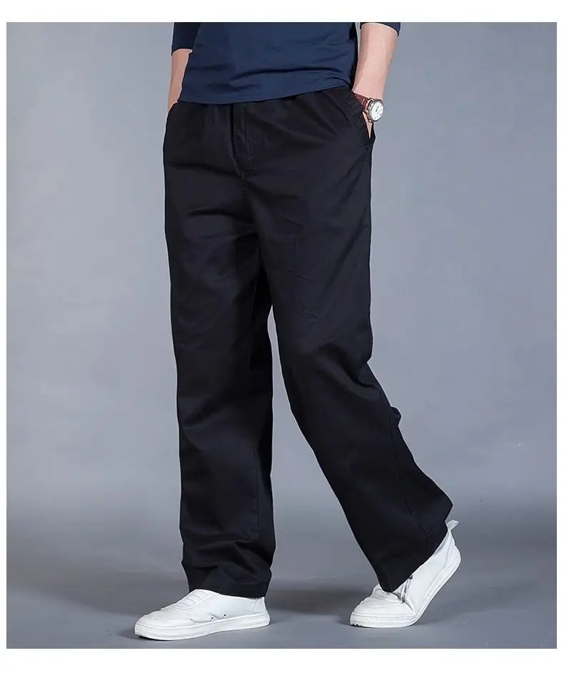 Summer Thin Work Pants for Men, 95% Cotton, Loose Casual Pants, Cross-Border Men's Pants, Outdoor Sports Straight-Leg Large Size Long Pants — feature 22