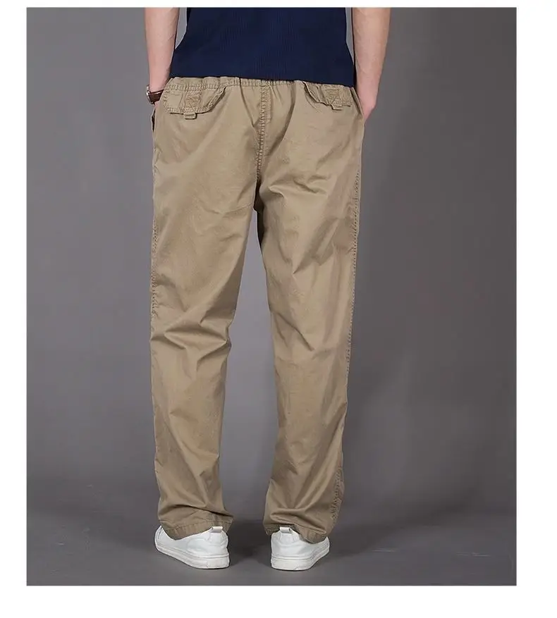 Summer Thin Work Pants for Men, 95% Cotton, Loose Casual Pants, Cross-Border Men's Pants, Outdoor Sports Straight-Leg Large Size Long Pants — feature 26
