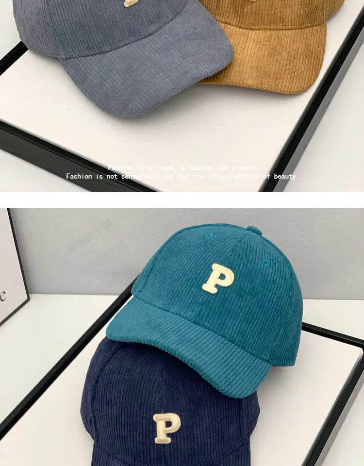 Men P Logo Cap Blue Brown Casual Cap — feature 11