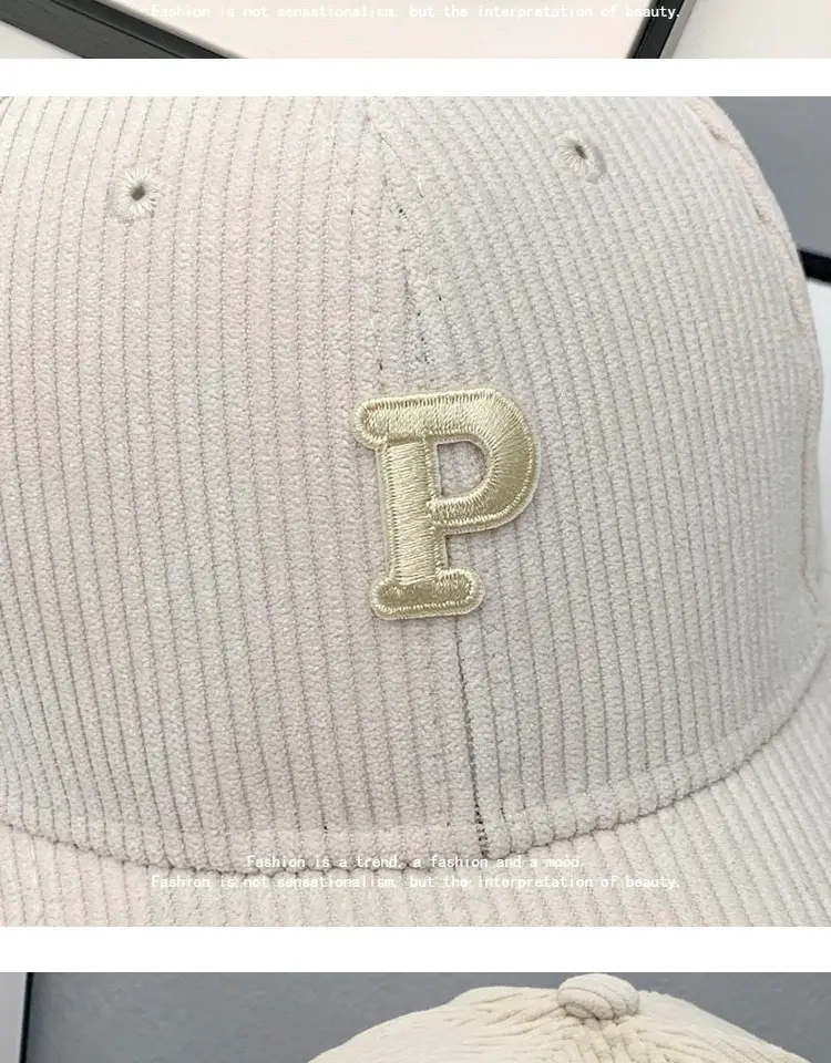 Men P Logo Cap Blue Brown Casual Cap — feature 13