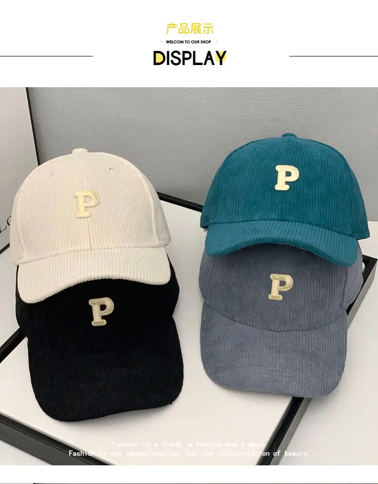 Men P Logo Cap Blue Brown Casual Cap — feature 8
