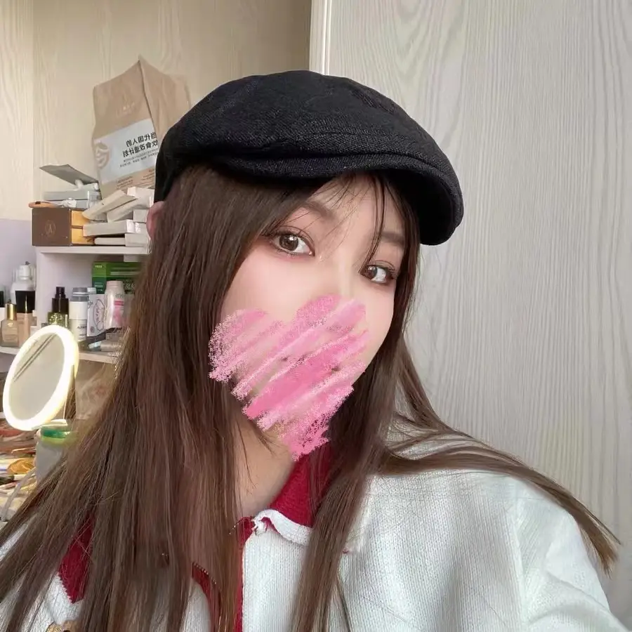 Japanese Style Black Linen Cap for Women Men - Image 6