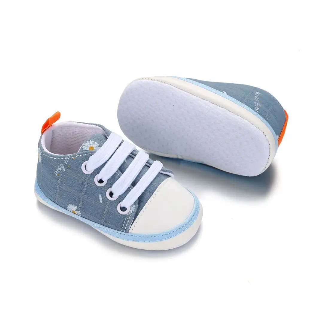 Spring and autumn casual baby shoes knitted canvas shoes non-slip soft bottom toddler shoes baby shoes 0-18 months breathable wear-resistant - Image 6