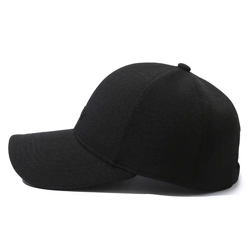 Men's Black Baseball Cap Sport Fashion All Match