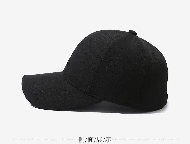 Men's Black Baseball Cap Sport Fashion All Match — feature 10