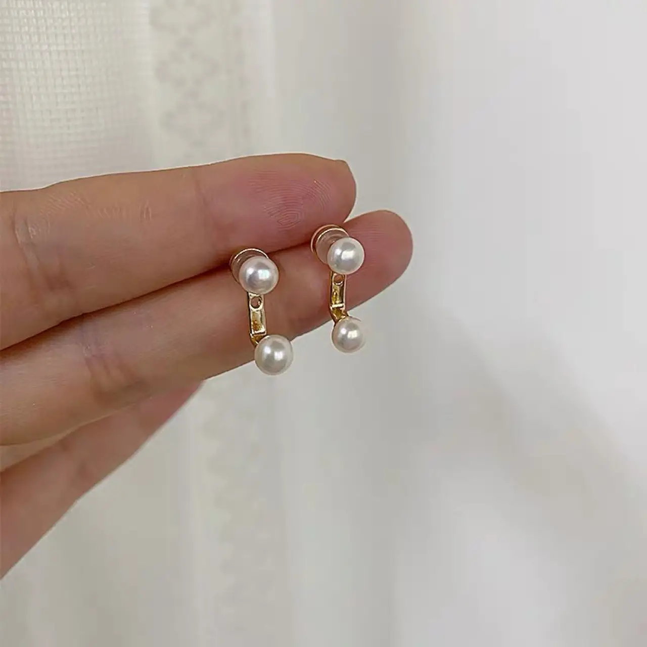 Natural Freshwater Pearl Earrings for Women - Image 2