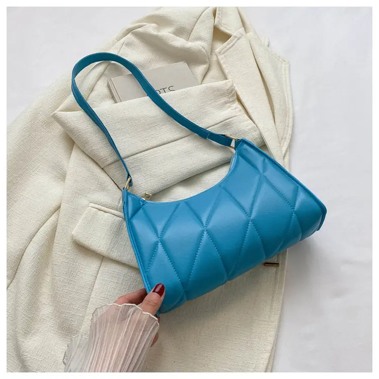Black Rhombic Embroidery Shoulder Bag for Women — feature 29