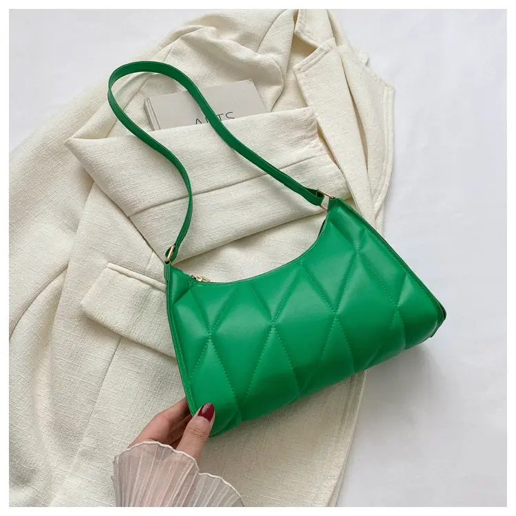 Black Rhombic Embroidery Shoulder Bag for Women — feature 31