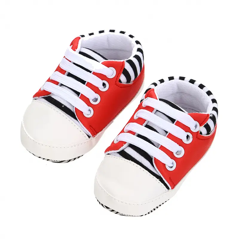 Casual Baby Shoes Artificial PU Canvas Shoes Non-slip Soft Sole Toddler Shoes Baby Shoes 0-18 Months Breathable Wear-resistant - Image 5