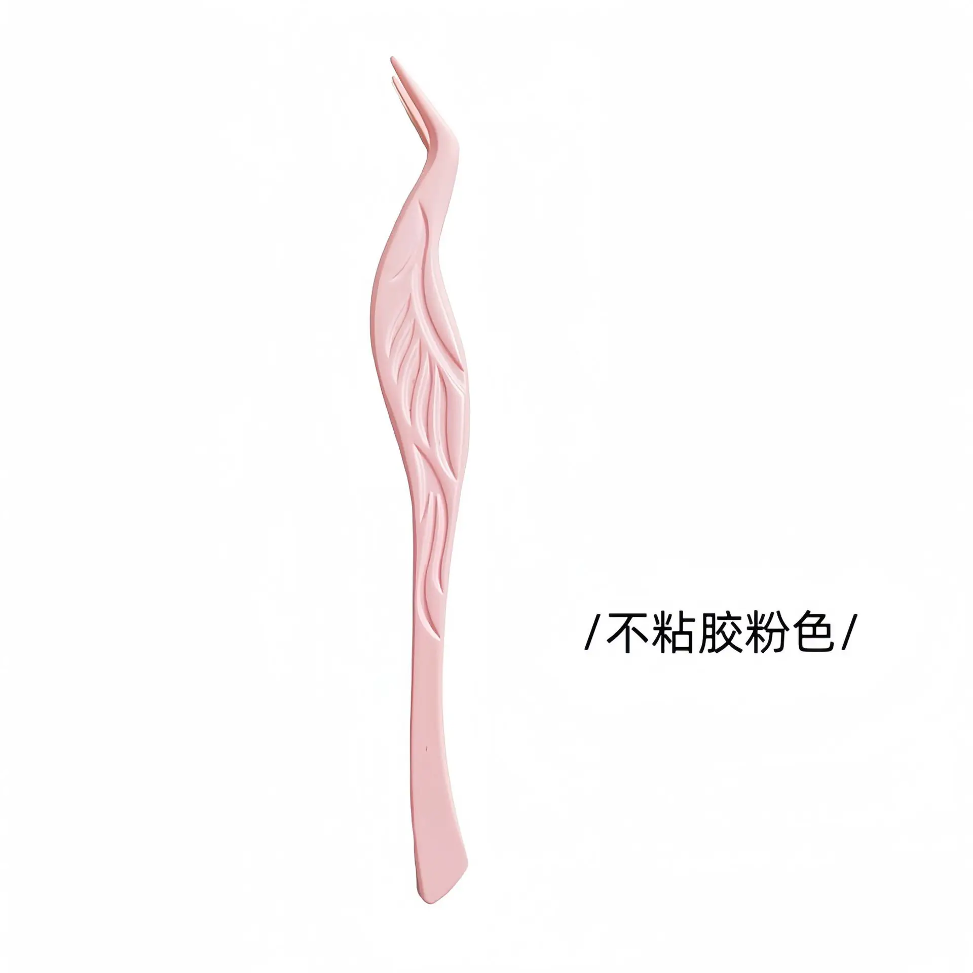 Stainless Steel False Eyelash Tweezers Glue-Free Round Head