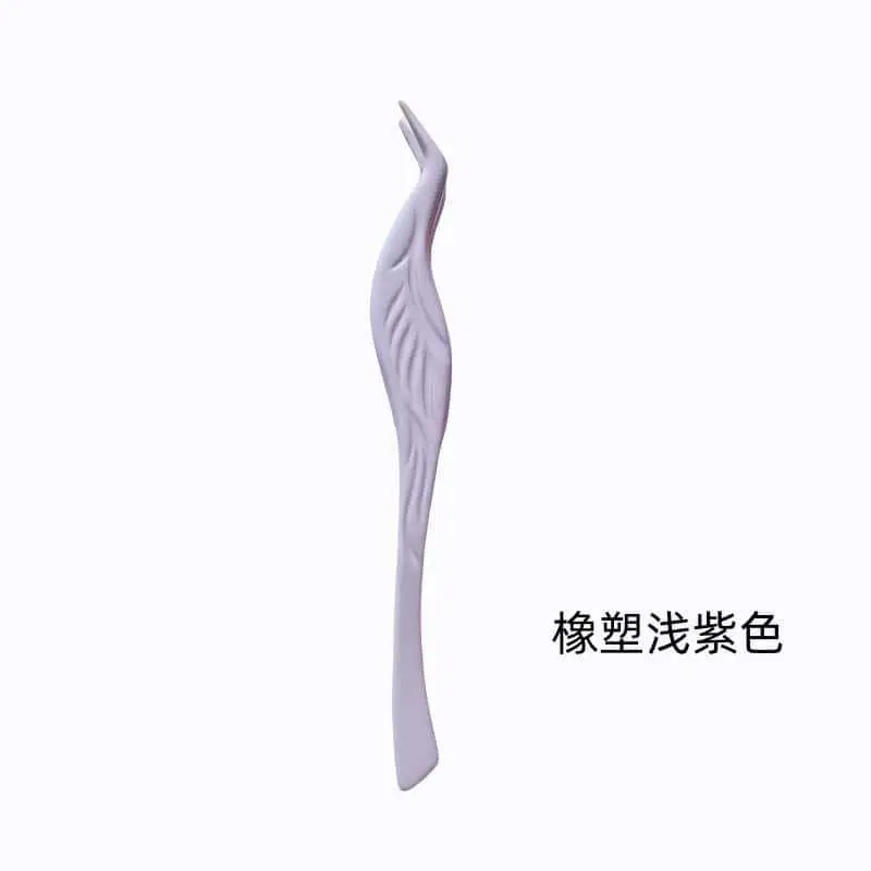 Stainless Steel False Eyelash Tweezers Glue-Free Round Head