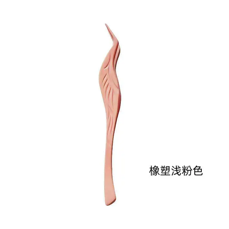 Stainless Steel False Eyelash Tweezers Glue-Free Round Head