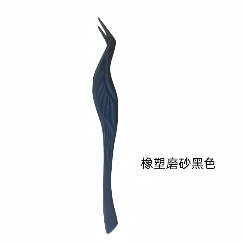 Stainless Steel False Eyelash Tweezers Glue-Free Round Head