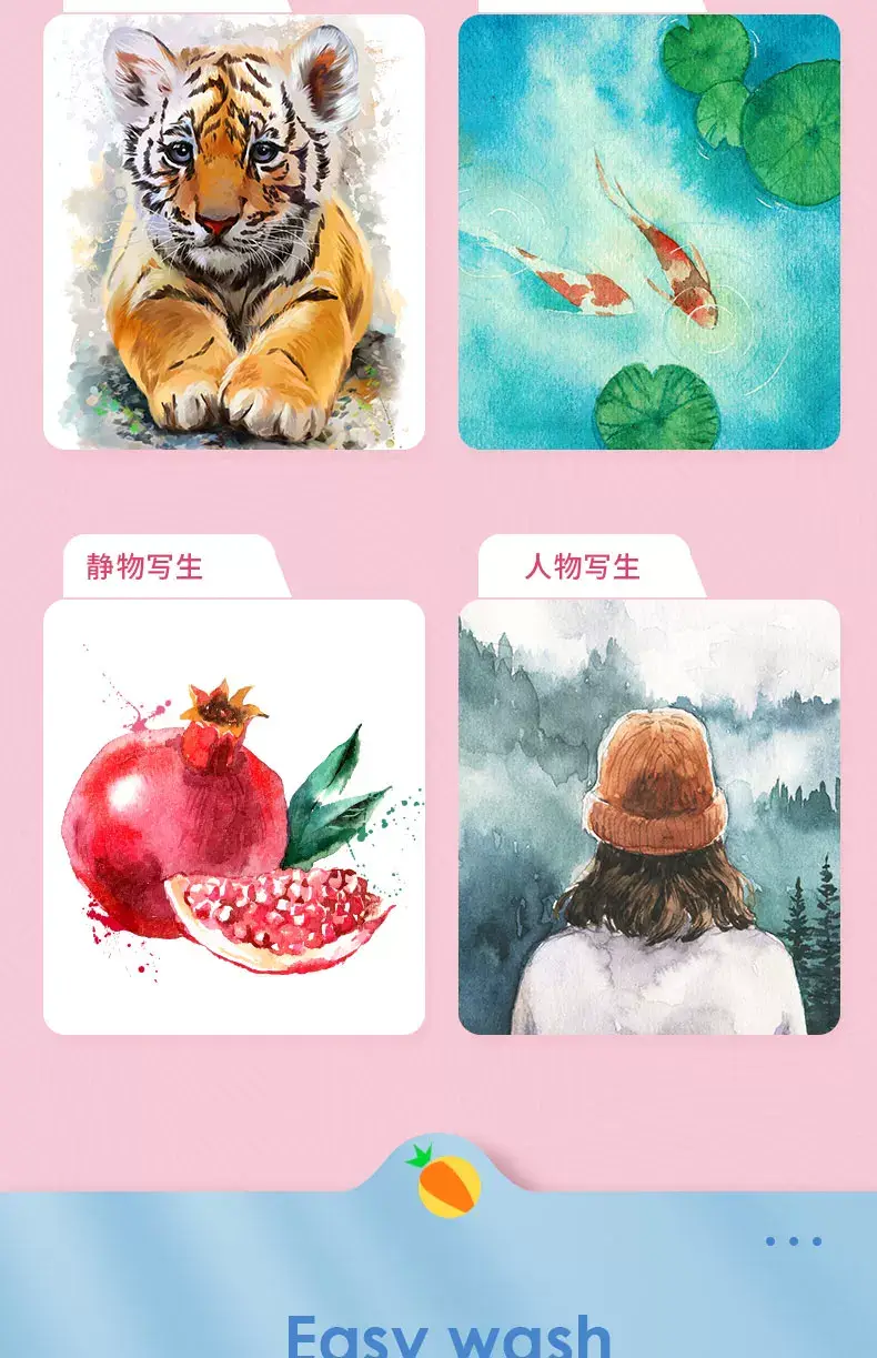 Deli solid watercolor paint opaque watercolor art 36 color 48 color beginners children's art painting — feature 10