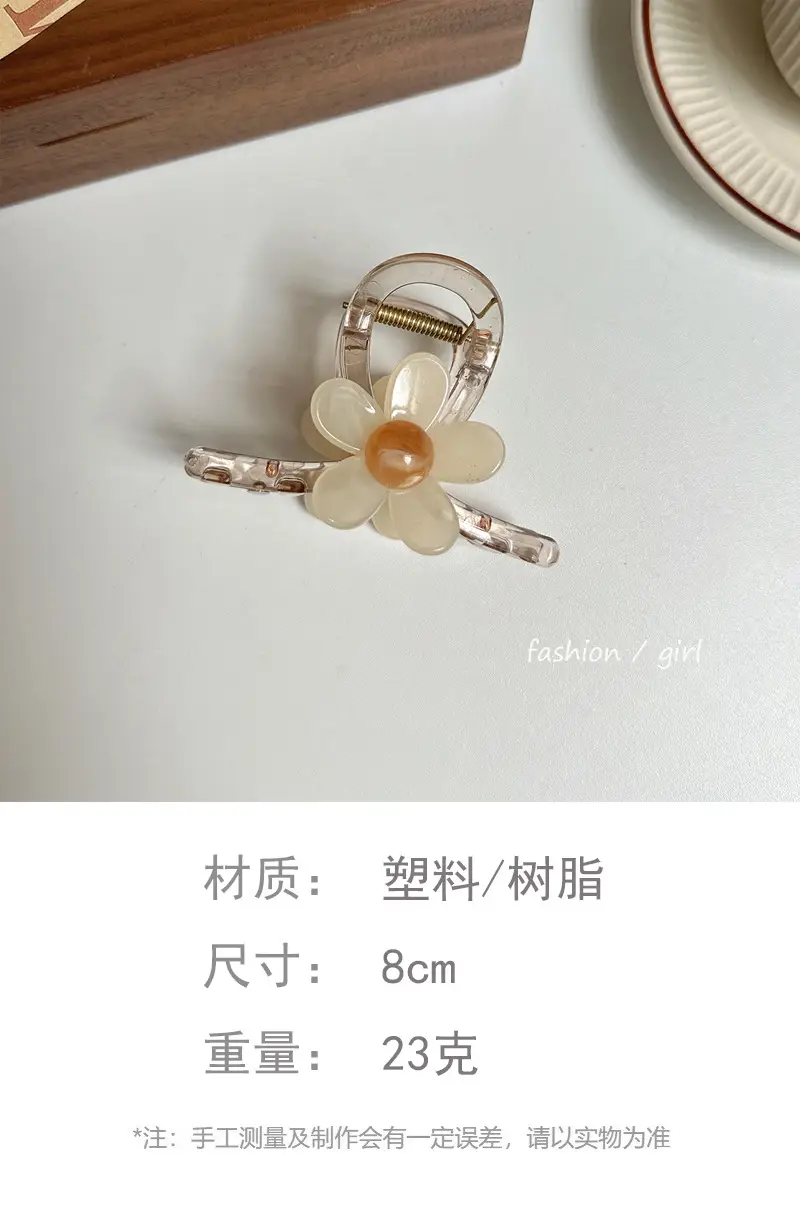 Elegant Flower Hairpin for Women Summer Updo Clip — feature 3